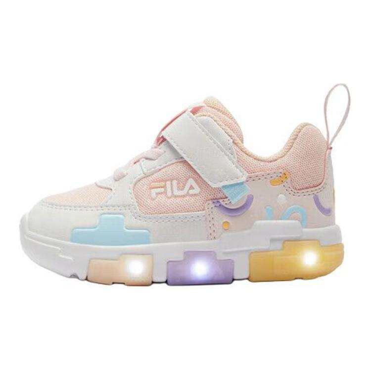 FILA KIDS Anti Kick Abrasion Resistant Low top Kids Lifestyle Shoes Pink Kids'
