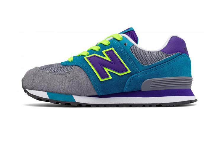New Balance New Balance NB 574 Low top Running Shoes Gray Blue Children Aged 3 7 Years Old