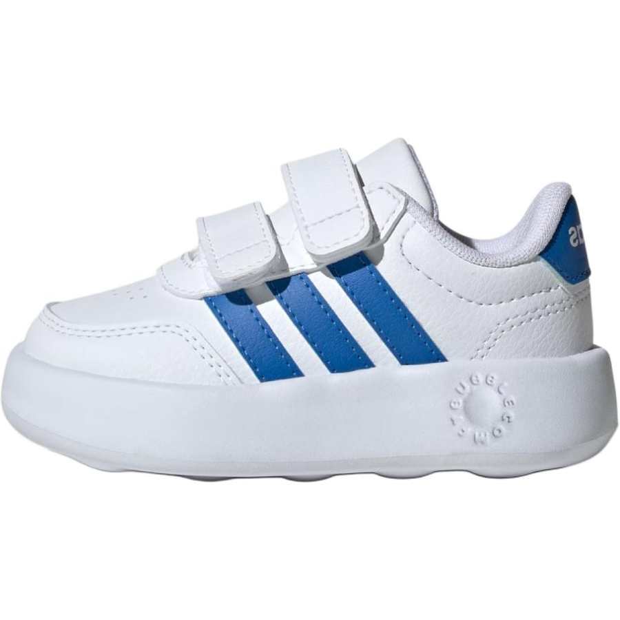 Adidas Adidas BREAKNET 3.0 Abrasion Resistant Low top Toddler Shoes White Blue Infant And Toddler