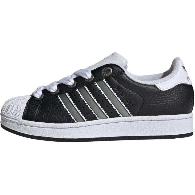 Adidas Originals Superstar 2 Leather Support Low top Kids' Skateboarding Shoes Black Unisex