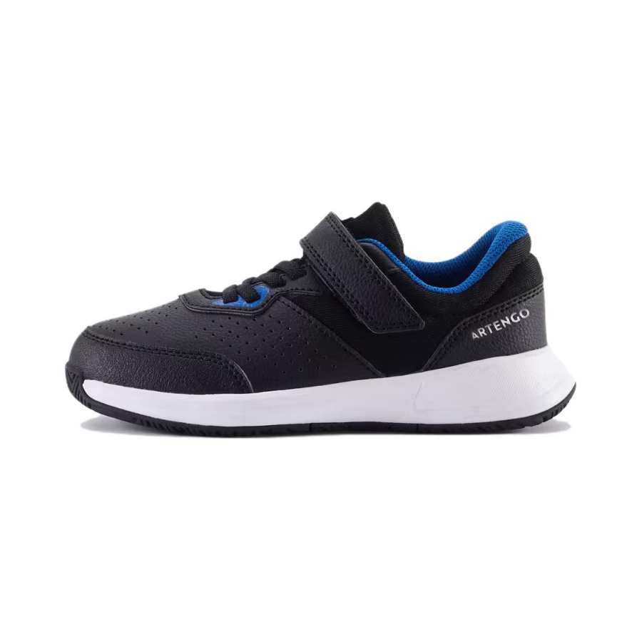 DECATHLON ARTENGO Low top Kids' Tennis Training Shoes Black Blue Children Aged 3 7 Years Old