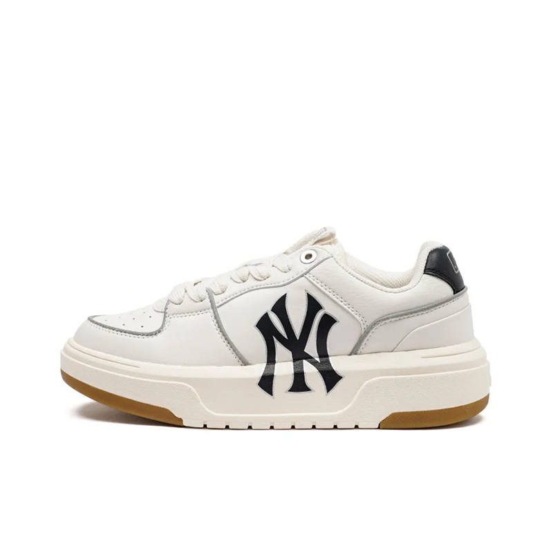 MLB Chunky Liner Fabric Low top Kids Lifestyle Shoes Ivory White Teenagers