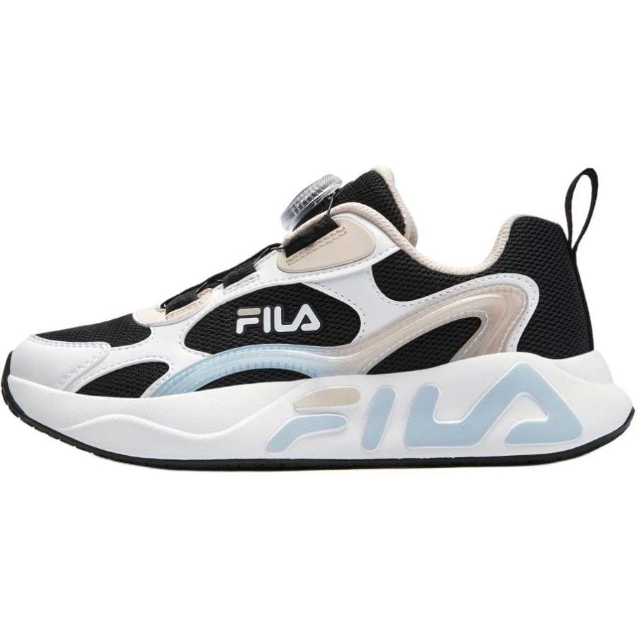 FILA KIDS PERFORMANCE FPH Lightweight Cushioning Low top Kids' Running Shoes Black/Light Peach Gray Teenagers