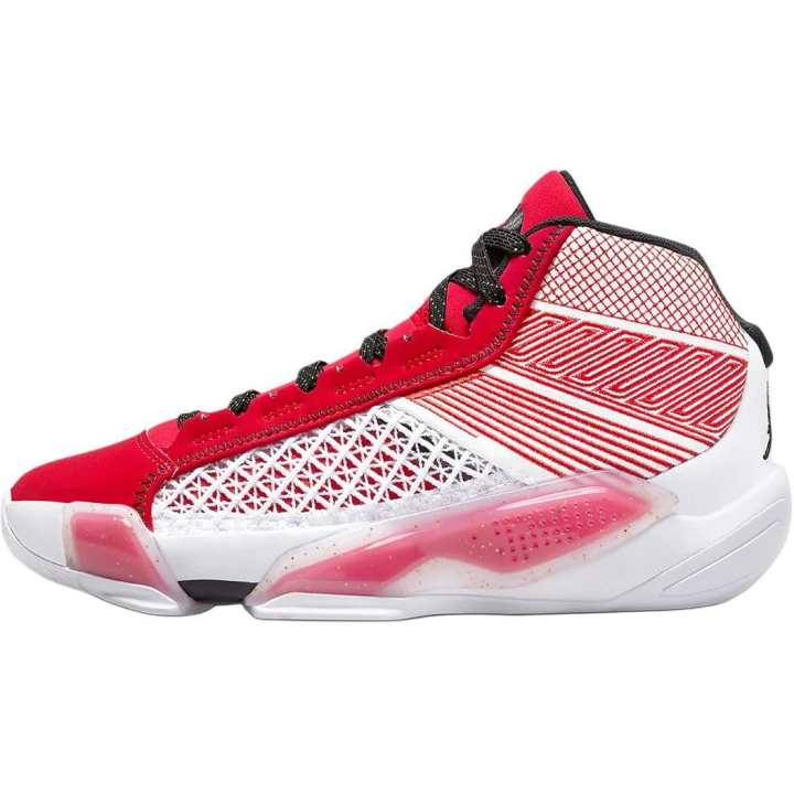 Jordan Jordan Air Jordan 38 Mid top Basketball Shoes White Red Unisex