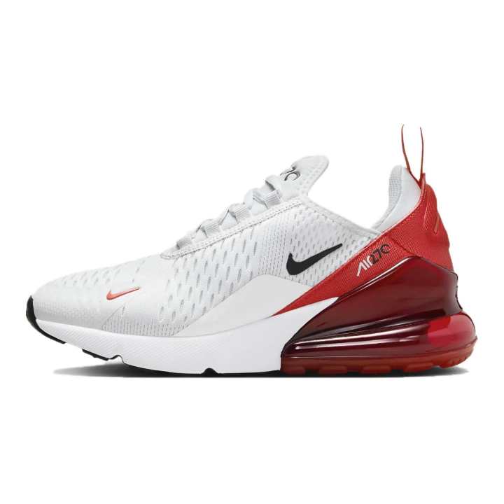 Nike Nike Air Max 270 Mid top Casual Shoes White Red Unisex