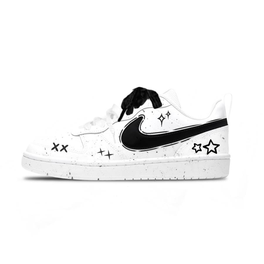 Nike Nike Court Borough Leather Slip Resistant Abrasion Resistant Cushioning Low top Kids' Skateboarding Shoes Unisex