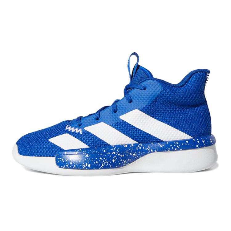 Adidas Adidas Pro Next J Mesh Slip Resistant, Abrasion Resistant, Breathable Mid top Basketball Shoes Blue Kids'