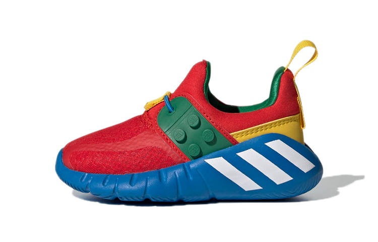 Adidas LEGO x Adidas Rapida Slip Resistant And Breathable Slip Resistant And Breathable Low top Toddler Shoes Red Blue