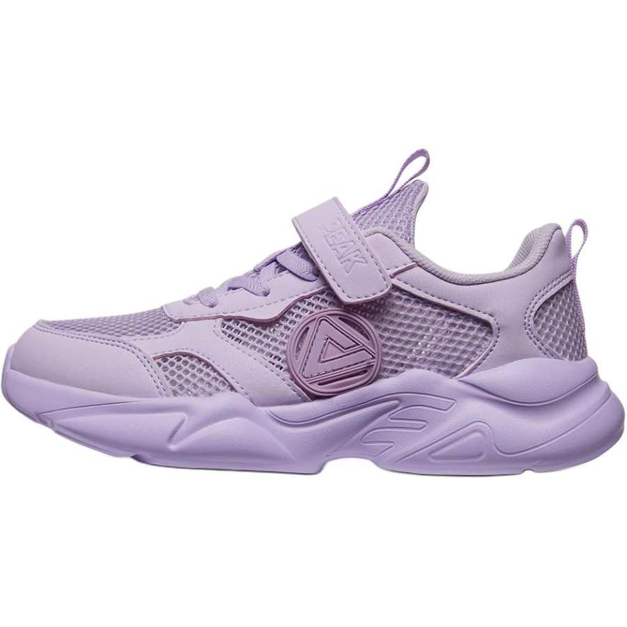 PEAK Lightweight Cushioning Low top Kids' Running Shoes Light Snow Purple Kids'
