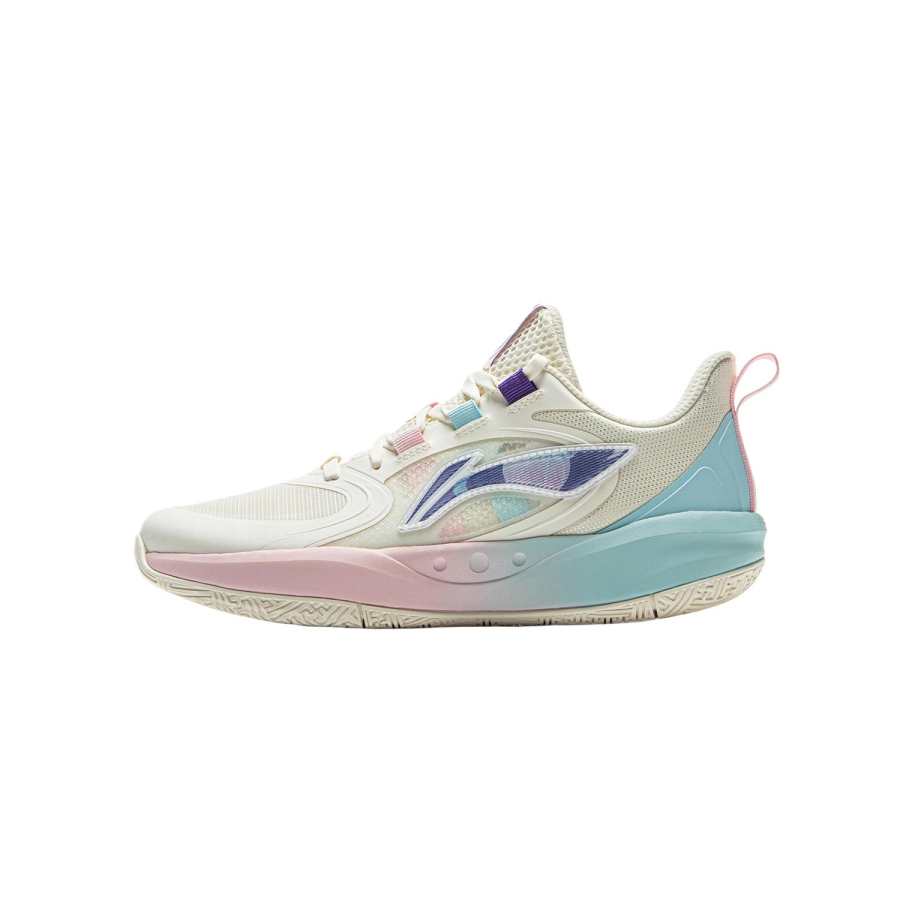 Li-Ning YOUNG Li Ning YOUNG Light Powered Pre Low top Basketball Shoes Ecru Teenagers