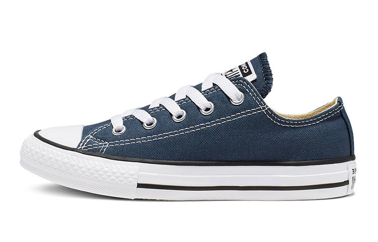 Converse Chuck Taylor All Star Canvas Abrasion Resistant Low top Toddler Shoes Blue Infant And Toddler