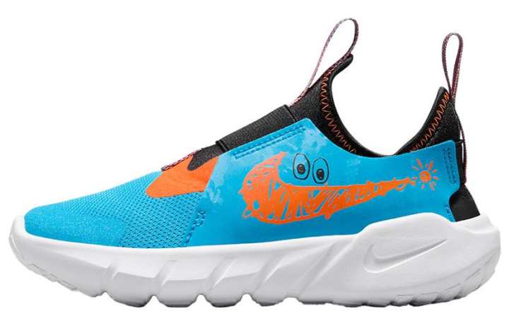 Nike Nike Flex Runner 2 Lil PS 'Blue Lightning Total Orange'