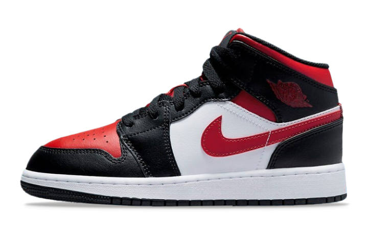 Jordan Jordan Air Jordan 1 Mid Black Fire Red GS