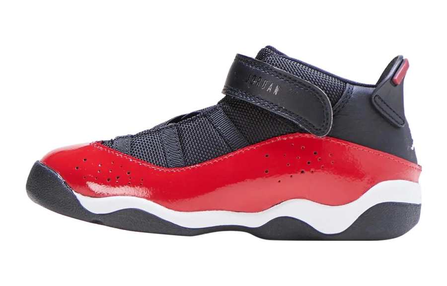 Jordan Jordan Air Jordan 6 Slip Resistant Abrasion Resistant Mid top Baby & Toddler Shoes Red Black Infant And Toddler