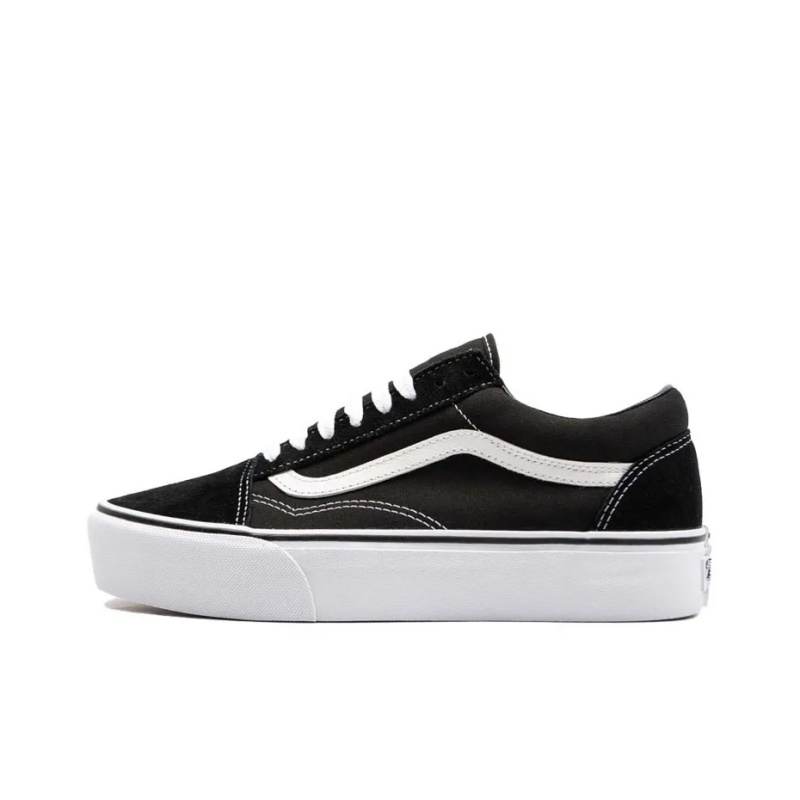 Vans Canvas, Suede Cushioning, Wear Resistant Low top Kids Lifestyle Shoes Black Teenagers