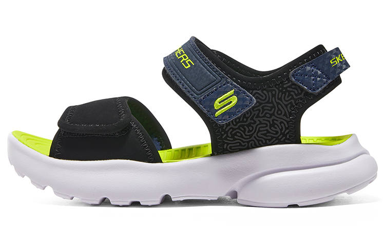 Skechers Razor Splash Children's Sandals Green Black Teenagers
