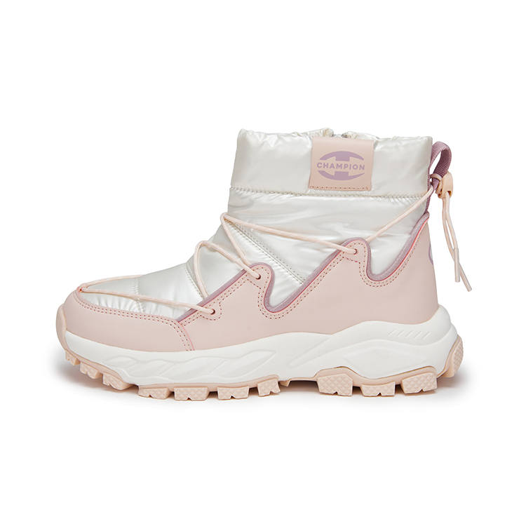 Champion Kids Synthetic Leather, Textile Fashion Anti Kick Abrasion Resistant Thermal Kids' Boots Peach Pink Kids'