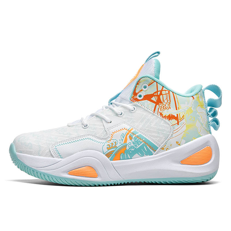 VENICEW Abrasion Resistant Rebound Breathable Abrasion Resistant Rebound Breathable Mid top Children's Basketball Shoes