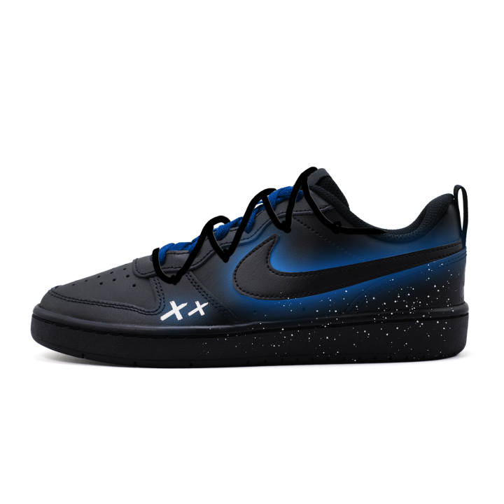 Nike Nike Court Borough Dark Blue Slip Resistant Abrasion Resistant Slip Resistant Abrasion Resistant Low top