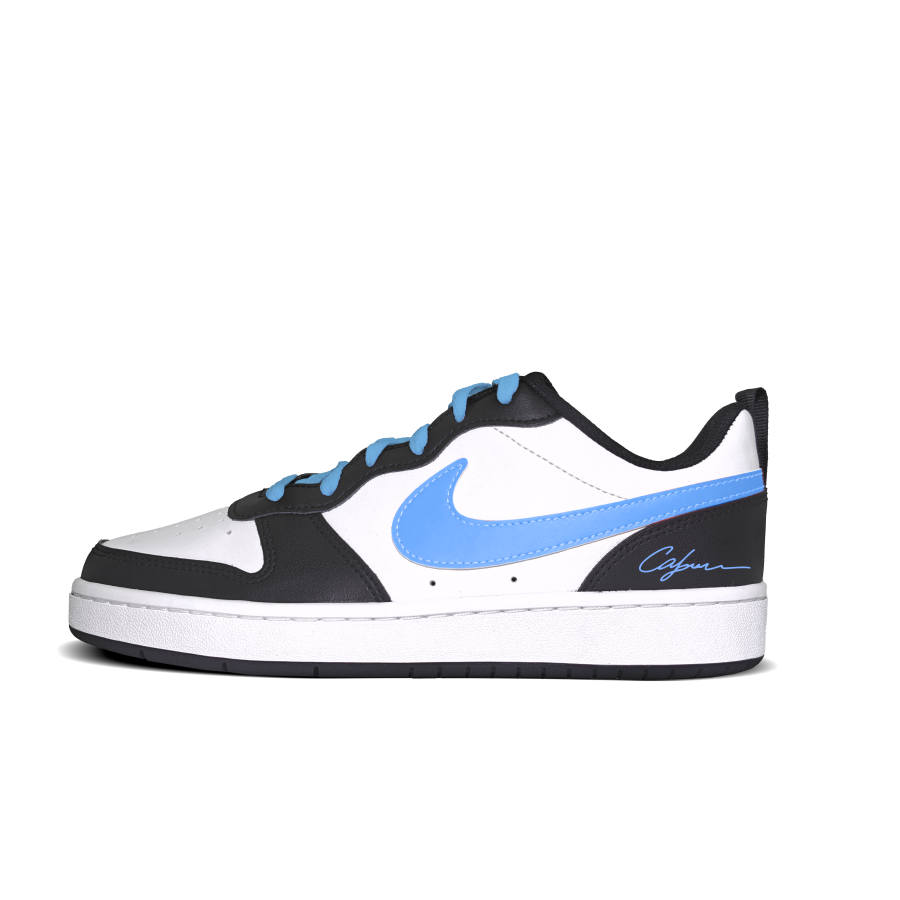 Nike Nike Court Borough Sky Blue Tone Synthetic Leather Abrasion Resistant Low top Kids' Skateboarding Shoes Sky Blue Unisex