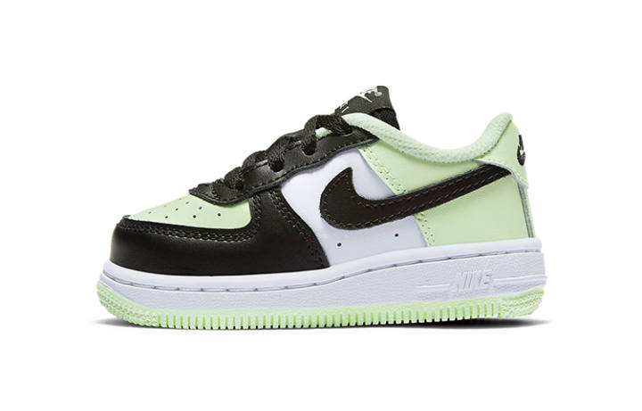 Nike Nike Air Force 1 Low top Toddler Shoes Black White Yellow Infant And Toddler
