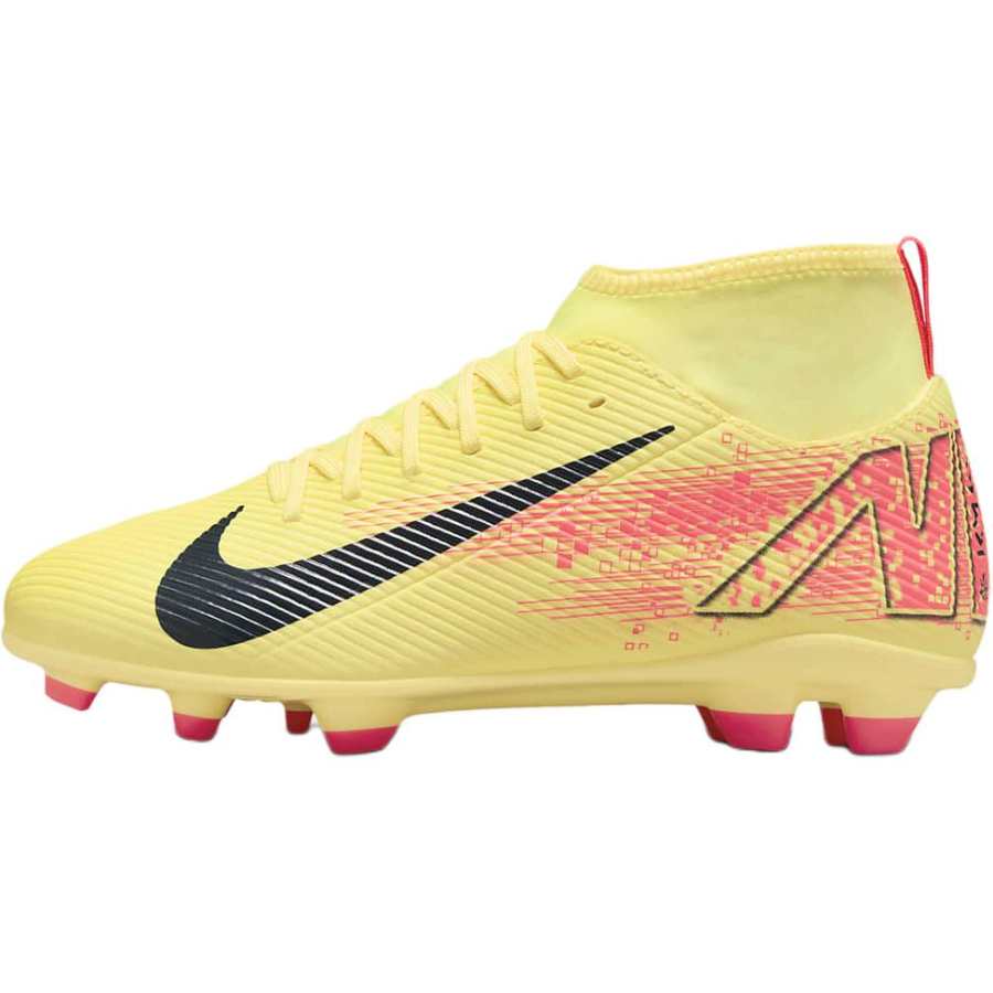Nike Nike Mercurial Superfly 10 Slip Resistant Mid top Kids' Soccer Shoes Yellow Kids'