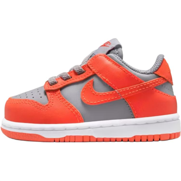 Nike Nike Dunk Low top Toddler Shoes Gray Orange Infant And Toddler