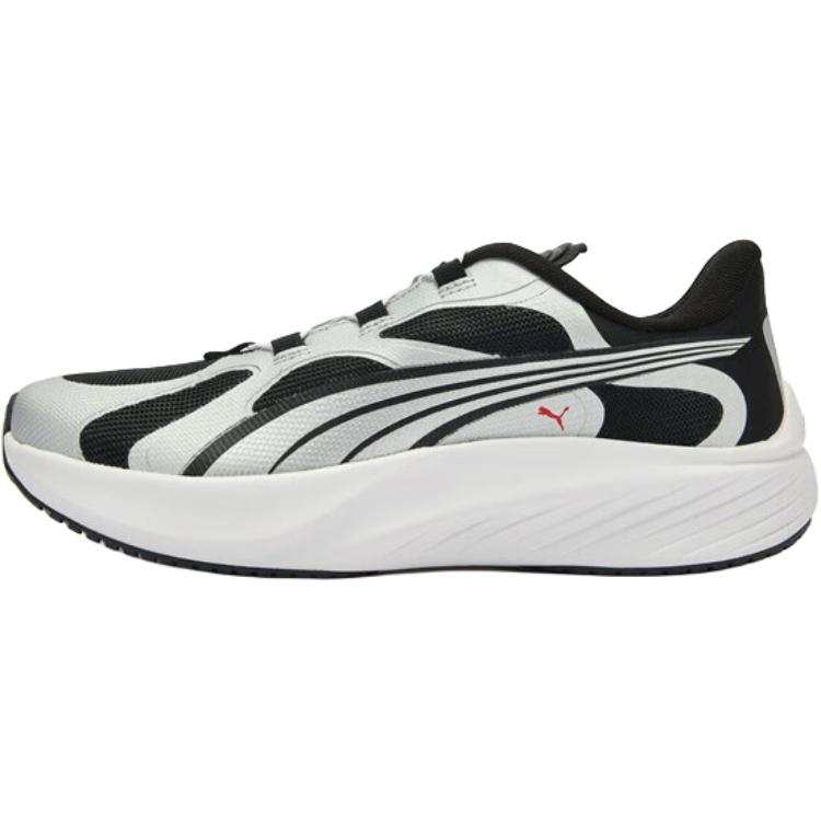 PUMA Pounce Lite Fabric Low top Kids' Running Shoes Silver Black Unisex