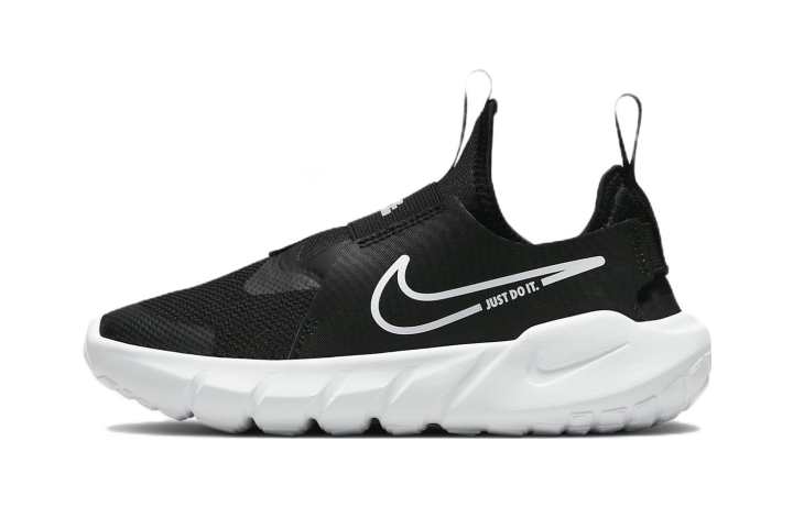 Nike Nike Flex Runner 2 Synthetic Leather Slip Resistant Cushioning Abrasion Resistant Low top Kids' Running Shoes Black
