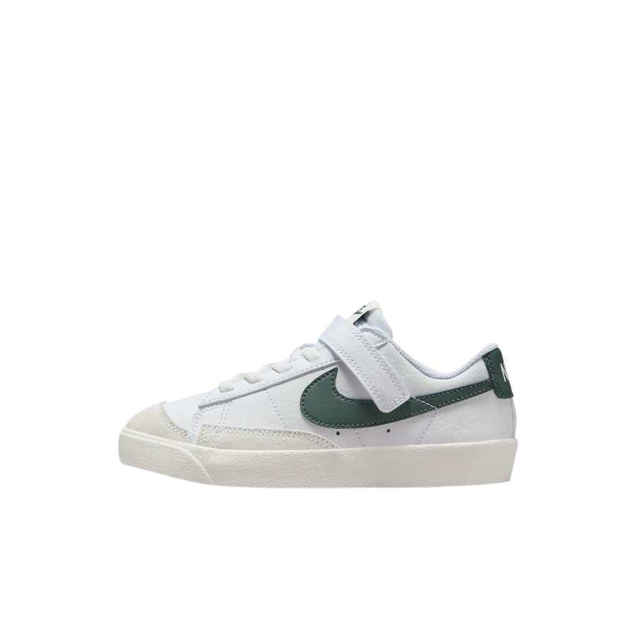 Nike Nike Blazer Low '77 PU Polyurethane Slip Resistant Low top Kids' Skateboarding Shoes White Kids'