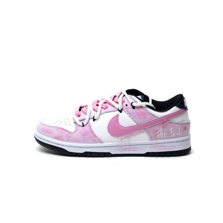 Nike Nike Dunk Pink Mist Scenery Leather Slip Resistant Cushioning Lightweight Cushioning