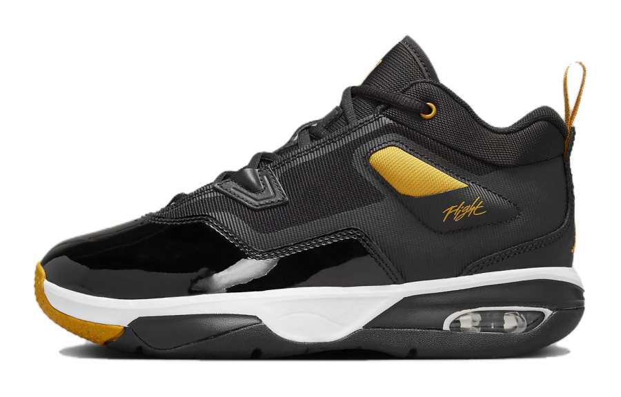 Jordan Jordan 3 Mid top Basketball Shoes Black Yellow Unisex