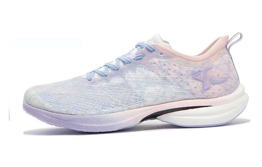 XTEP 2.0 PRO Low top Running Shoes Light Cherry Blossom Pink, Northern Lights Blue Teenagers