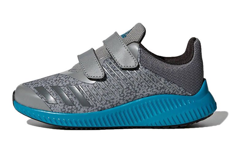 Adidas Adidas Fortarun Wide Cf K Abrasion Resistant Athletic Shoes Gray Blue Multicolor Kids'