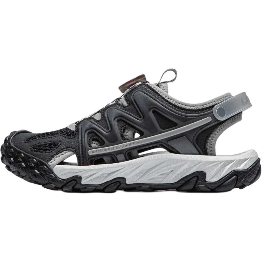 Li-Ning YOUNG Li Ning YOUNG Long Journey Comfortable Sandal Black Gray Teenagers