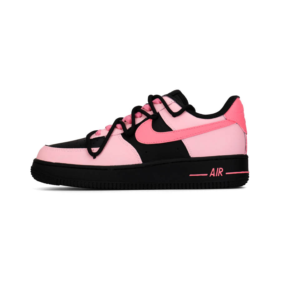 Nike Nike Air Force 1 Fuchsia Cushioning, Wear Resistant Low top Skateboard Shoes Unisex Black Pink