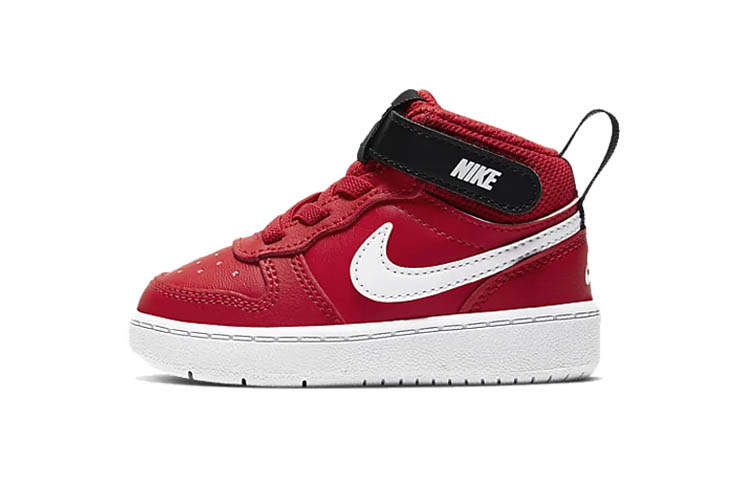 Nike Nike Court Borough Mid 2 Retro Sports Slip Resistant Cushioning Slip Resistant Cushioning Mid top Skateboard Shoes Red