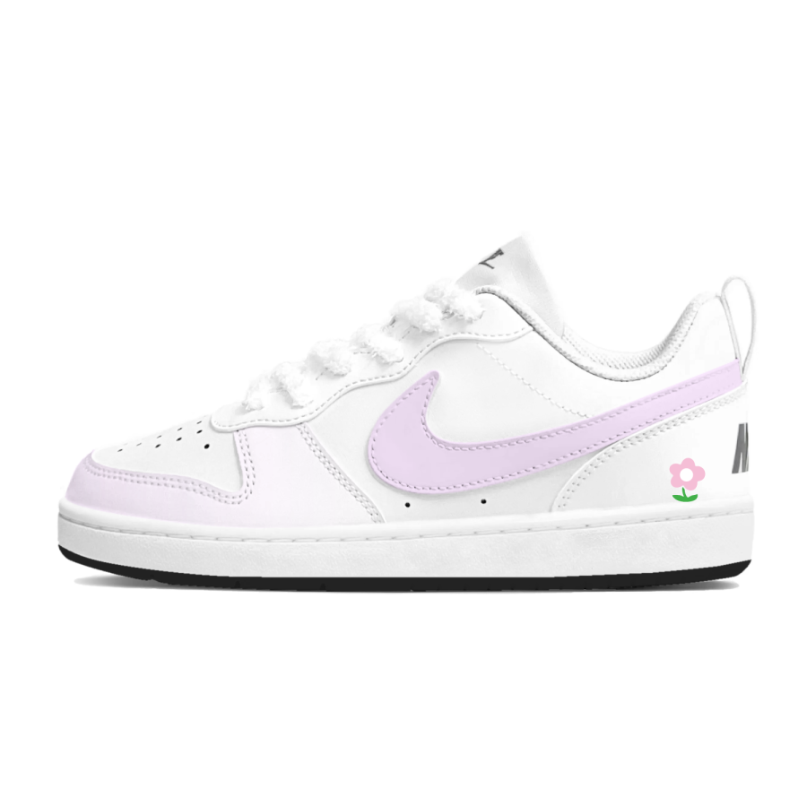 Nike Nike Court Borough Lavender Cushioning Low top Kids' Skateboarding Shoes Purple Teenagers