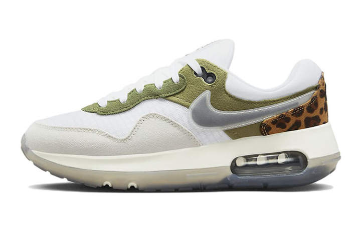 Nike Nike Air Max Motif Leather Low top Running Shoes White Green Unisex