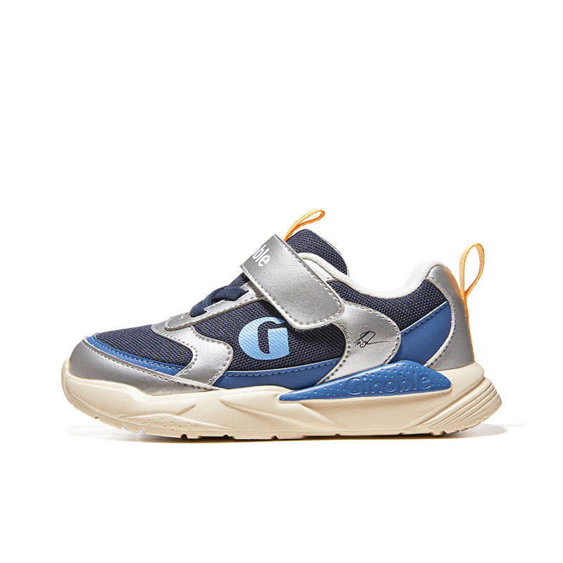 GINOBLE Synthetic Leather, Textile Lightweight Cushioning Low top Toddler Shoes Infant And Toddler
