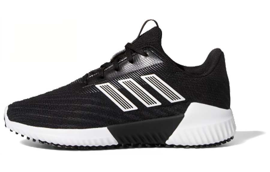 Adidas Adidas Climacool 2.0 Slip Resistant Lightweight Non slip Lightweight Low top Kids' Running Shoes Black White Teenagers