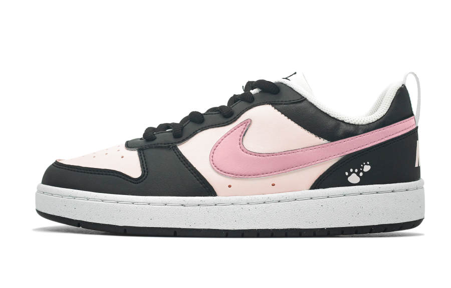 Nike Nike Court Borough Slip Resistant Abrasion Resistant Low top Kids' Skateboarding Shoes Black Teenagers