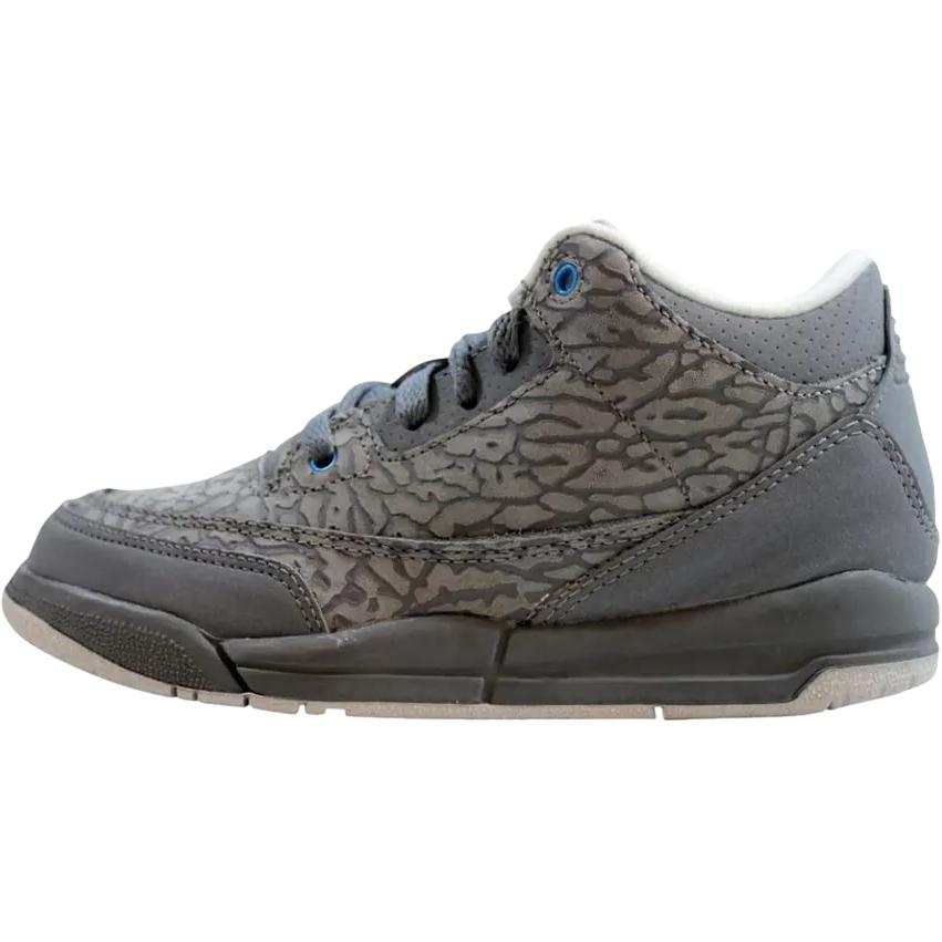 Jordan Jordan Air Jordan 3 Mid top Kids Lifestyle Shoes Gray Children Aged 3 7 Years Old