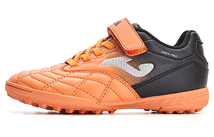 Joma Slip Resistant Abrasion Resistant Mid top Kids' Soccer Shoes Black Orange Yellow Gradient Kids'