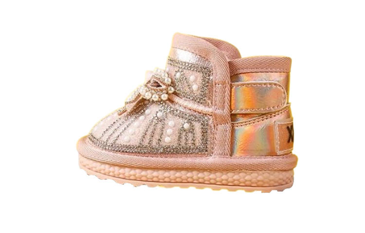 MAIBUXIONG Snow Boots Fleece Lined Versatile Comfortable Thermal Slip Resistant Thermal Slip Resistant Toddler Shoes