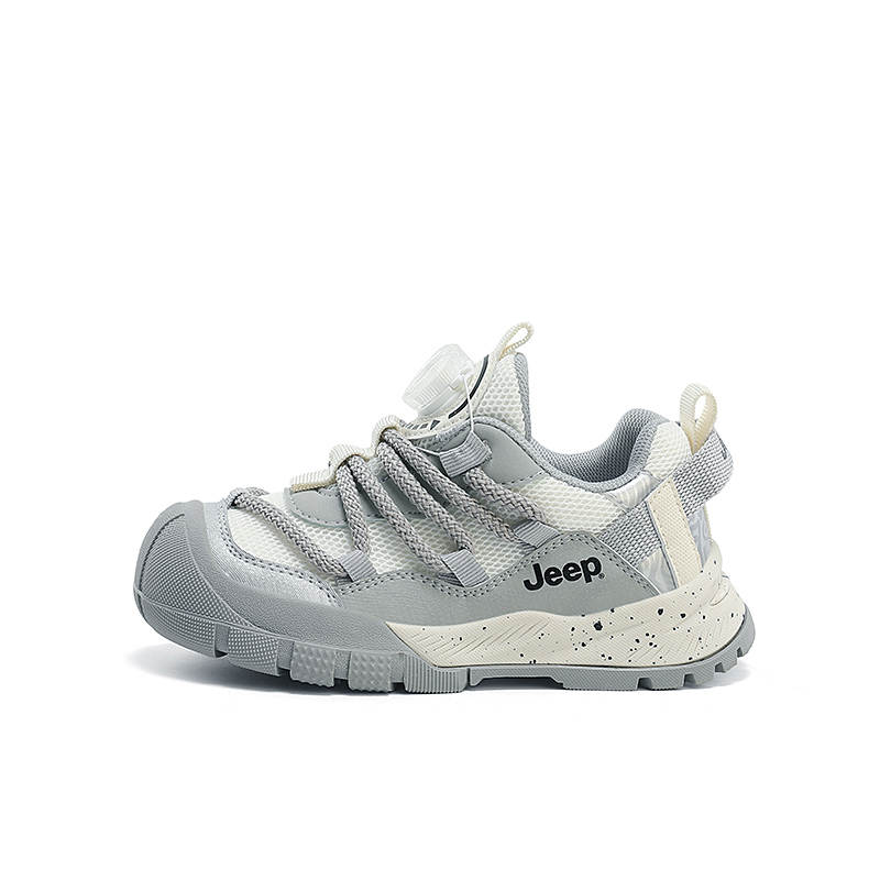 Jeep Synthetic Leather Low top Kids Lifestyle Shoes Mystic Cloud Gray Kids'
