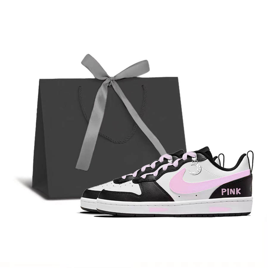 Nike Nike Court Borough Blackberry Powderberry Leather Low top Kids' Skateboarding Shoes Unisex