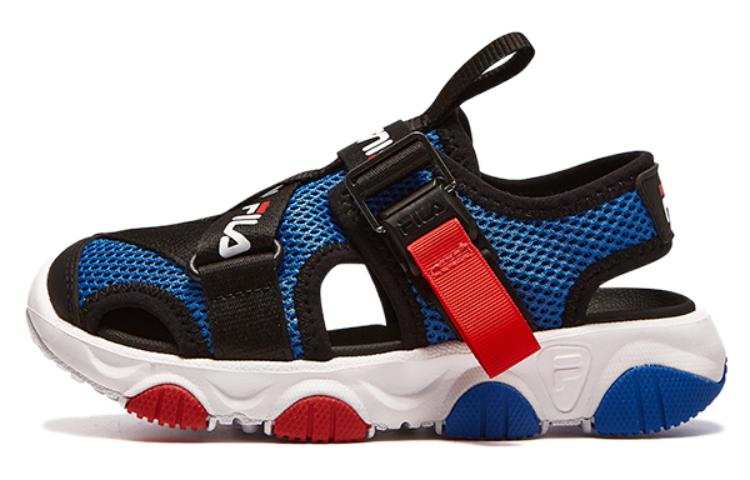 FILA KIDS Abrasion Resistant Rebound Abrasion Resistant Rebound Children's Sandals Black Blue