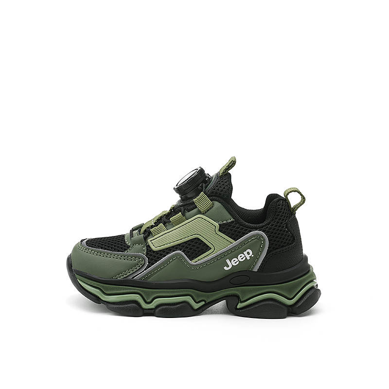 Jeep Kids' Running Shoes Black/Army Green Kids'