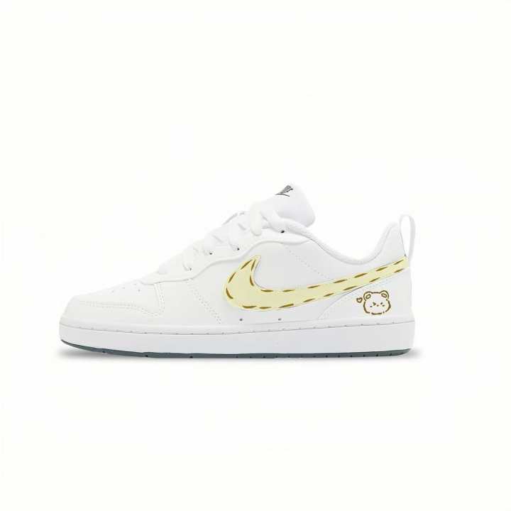 Nike Nike Court Borough LOW RECRAFT Synthetic Leather Versatile Slip Resistant Abrasion Resistant Low top